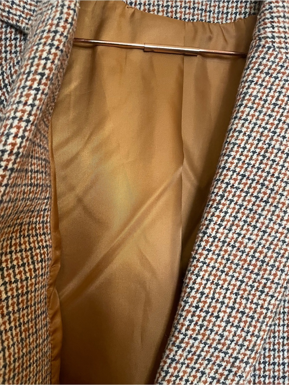 Fate Brown Houndstooth Tailored Blazer M - Picture 8 of 10